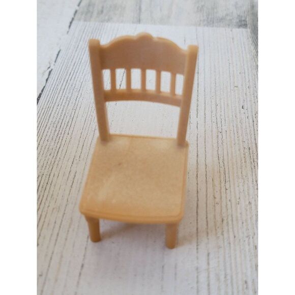 Mini wooden kitchen chair Furniture doll accessory toy figure - Picture 1 of 4